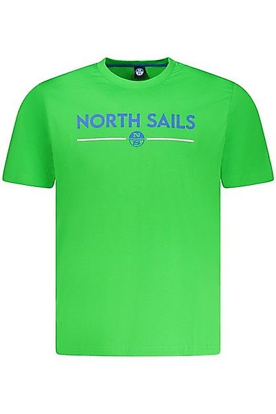 North Sails T-Shirt Herren T-Shirt Grün mit Rundhals und Print – günstig online kaufen