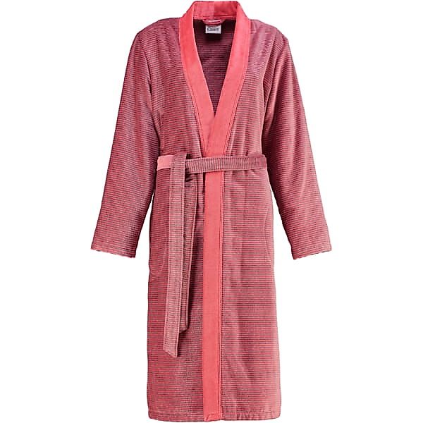 Cawö Damenbademantel, Langform, Baumwolle, Kimono-Kragen, Gürtel, günstig online kaufen