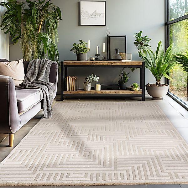 SIMPEX24 Designteppich Geometrisch Design, Läufer, Höhe: günstig online kaufen