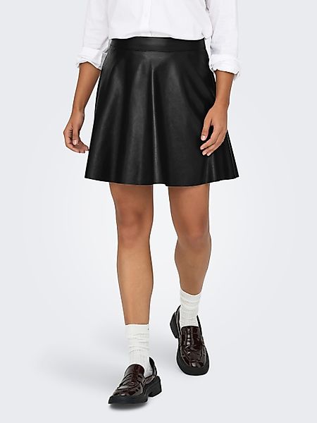 ONLY Lederimitatrock ONLUNA FAUX LEATHER FLARED günstig online kaufen