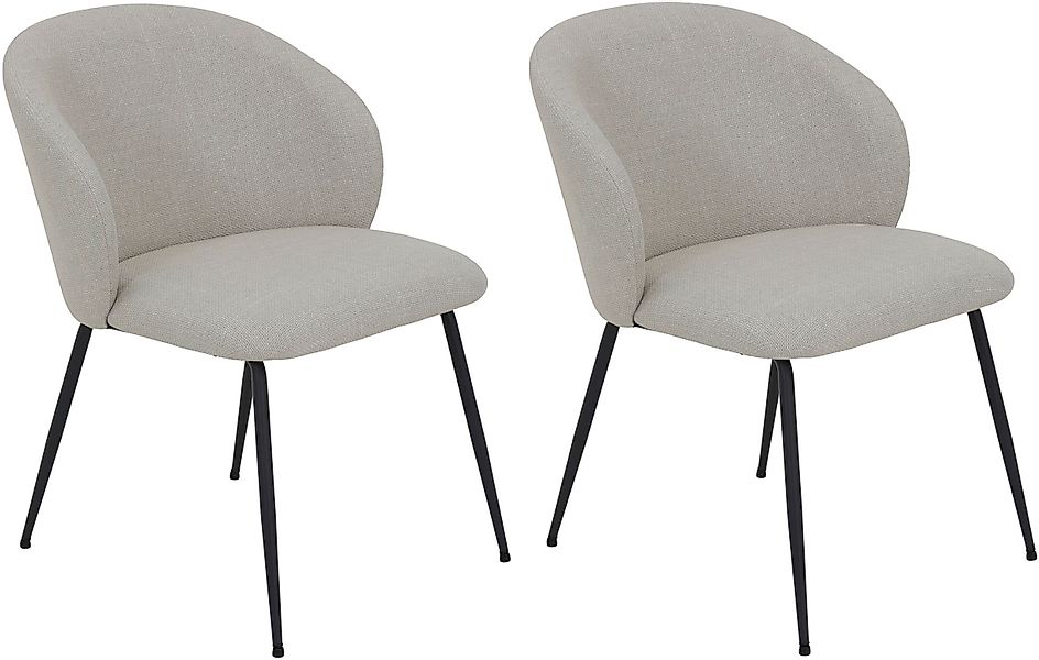 HELA 4-Fußstuhl »GRAZ, Esszimmerstuhl«, (Set), 2 St., Webstoff, XL-Sitzbrei günstig online kaufen