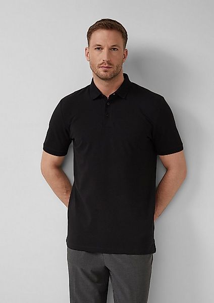 s.Oliver Kurzarmshirt Polo-Shirt Poloshirt aus elastischem Baumwollmix-Piqu günstig online kaufen