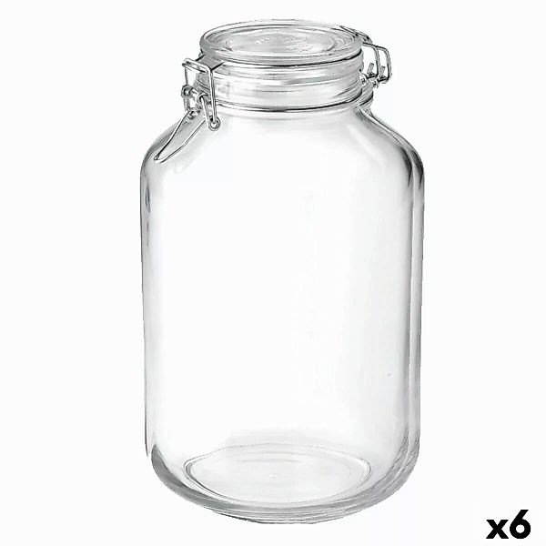 Lebensmittelbehälter Bormioli Rocco Fido Durchsichtig Glas (4 L) (6 Stück) günstig online kaufen
