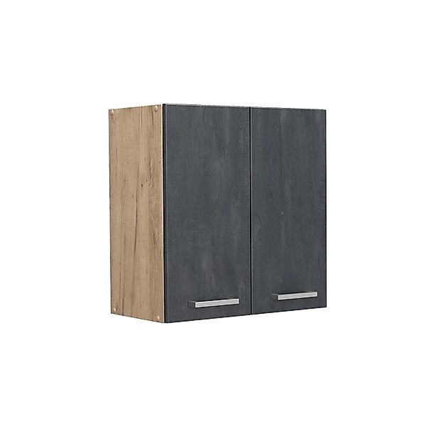 Vicco Hängeschrank R-Line Hängender Küchenschrank Schwarz Beton/Goldkraft E günstig online kaufen