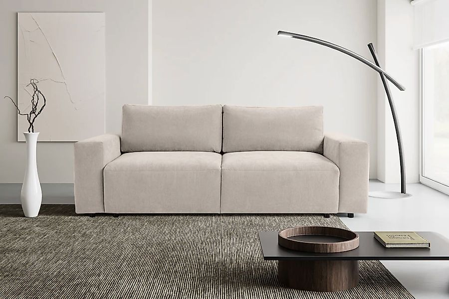 WERK2 Schlafsofa "Lima, inkl. Bettkasten, bequem, Mega Sofa: Breite 245 cm" günstig online kaufen