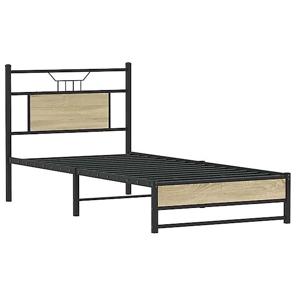 vidaXL Bettgestell Ohne Matratze Sonoma-Eiche 90x190 cm Holzwerkstoff 41069 günstig online kaufen
