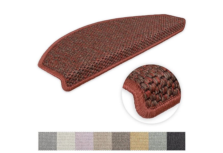 Metzker® Stufenmatte Stufenmatten Göteborg Halbrund Rost 16 Stück, halbrund günstig online kaufen