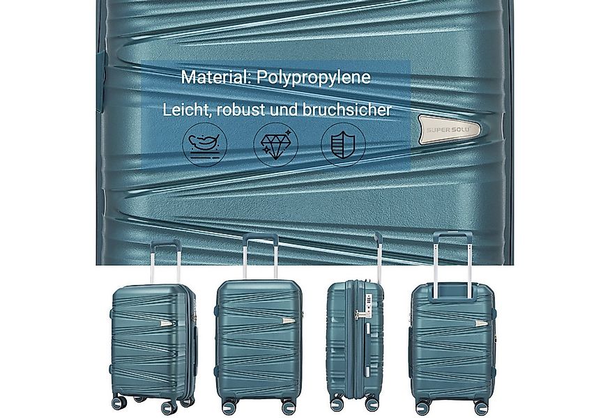 Super Solu Hartschalen-Trolley XL 74cm Polypropylen Koffer, Reisekoffer Erw günstig online kaufen