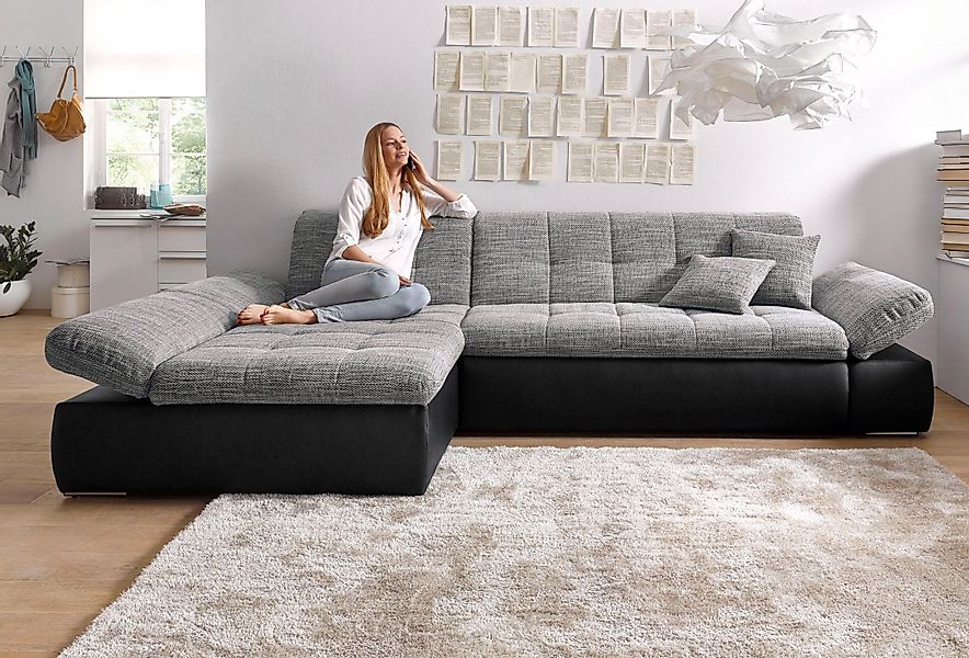 DOMO collection Ecksofa »Moric, L-Form, XXL-Sofa - Breite 300cm«, wahlweise günstig online kaufen