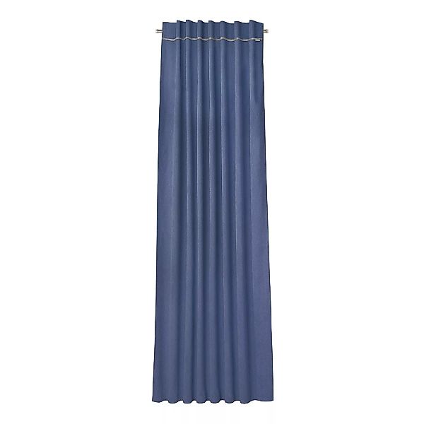 home24 Esprit Dekoschal Cord Jeansblau 130x250 cm (BxH) Polyester günstig online kaufen