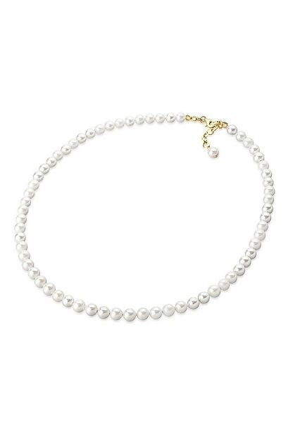 Elli Perlenkette Muschelkernperlen Rund Klassisch 925 Silber günstig online kaufen