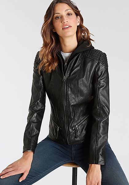 Mauritius Bikerjacke GWNiruh mit Nieten-Details an günstig online kaufen