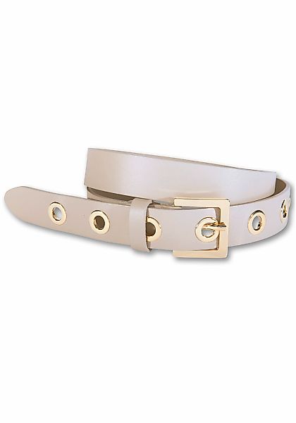 Silbergift Ledergürtel, mit Metallösen günstig online kaufen
