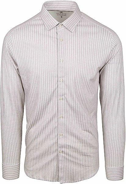 DESOTO Hemd Kent Streifen Beige - Größe XL günstig online kaufen