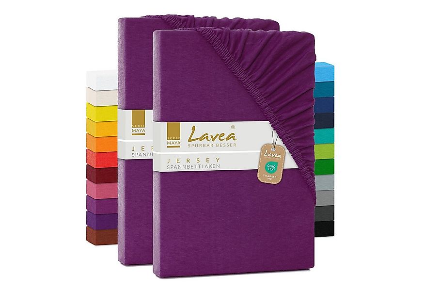 Lavea Spannbettlaken Maya, in Gr. 60x140, 90x200, 120x200, 140x200, 180x200 günstig online kaufen