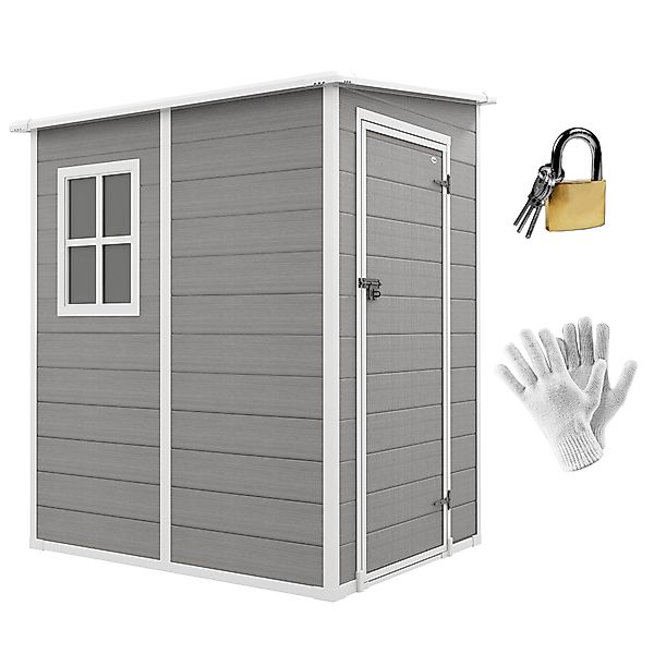 Outsunny Gerätehaus 1,54m², mit Tür, Fenster, günstig online kaufen