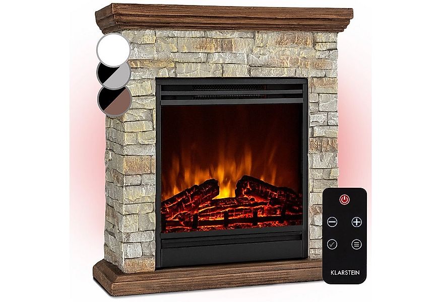Klarstein Elektrokamin Etna, elektrischer Kamin mit Heizfunktion Heizlüfter günstig online kaufen
