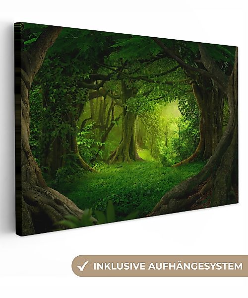 OneMillionCanvasses® Leinwandbild Bäume - Wald - günstig online kaufen