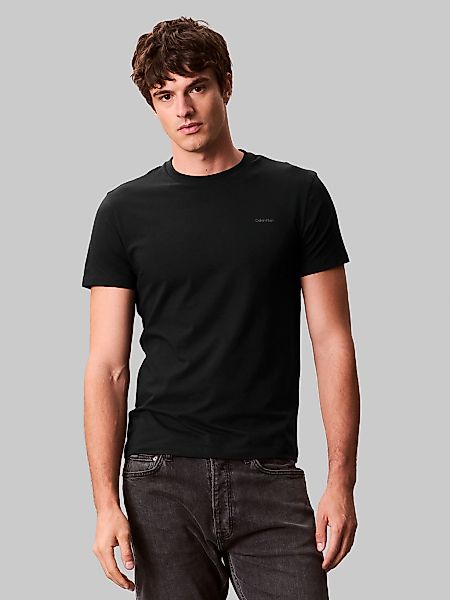 Calvin Klein T-Shirt "SS STRETCH COTTON SLIM TEE", Mit Rundhalsausschnitt günstig online kaufen
