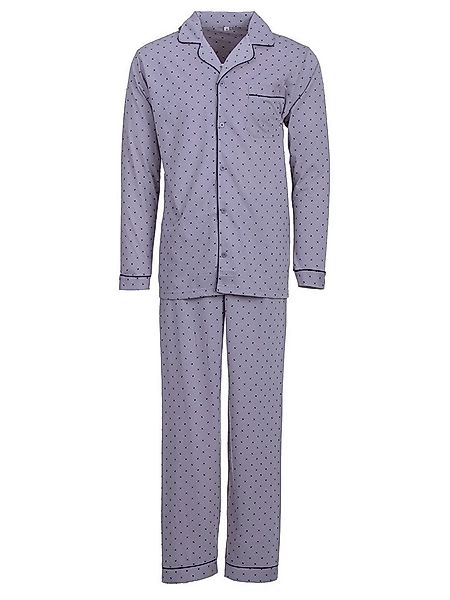 Henry Terre Schlafanzug Pyjama Set Langarm - Diamant günstig online kaufen
