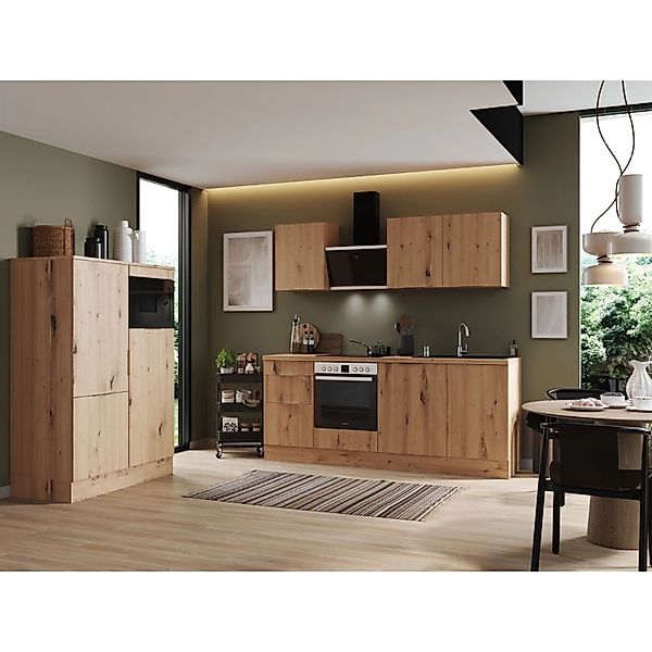 Respekta Selection Küchenzeile Elisabeth RS340AAH 340 cm Artisan Eiche Nach günstig online kaufen