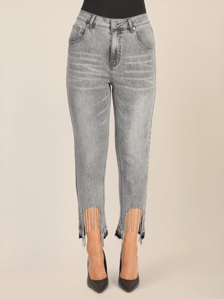 Apart Bootcut-Jeans mit Kristallstein Fransen am günstig online kaufen