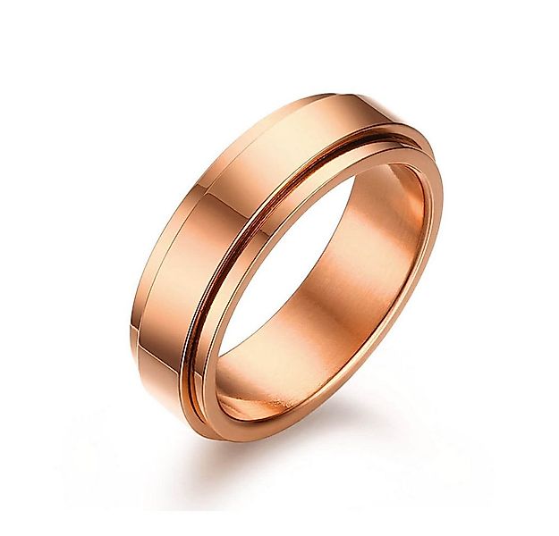 Order & Smile Schmuck Fingerring Drehring rosegold: Spinning Ring aus Edels günstig online kaufen