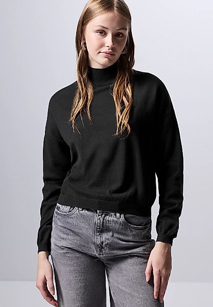 STREET ONE STUDIO Strickpullover, mit Elastiksaum günstig online kaufen