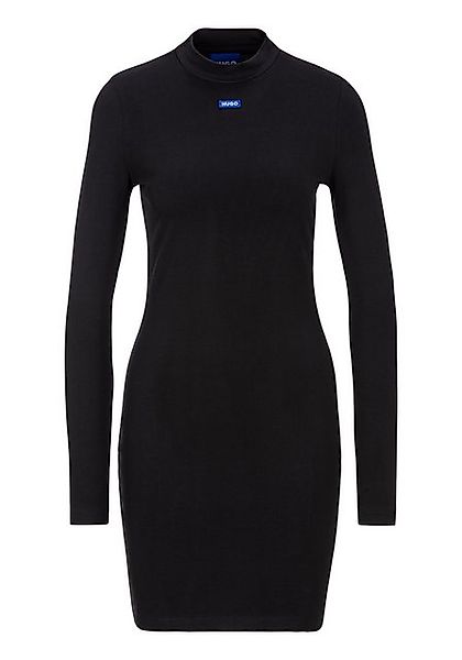 HUGO Blue Jerseykleid Nilla mit Daumenloch & Logo-Badge günstig online kaufen