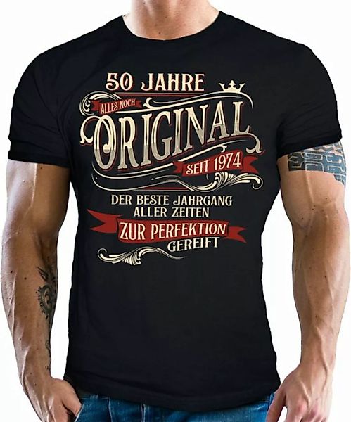 LOBO NEGRO® T-Shirt als Geschenk zum 50. Geburtstag - zur Perfektion gereif günstig online kaufen