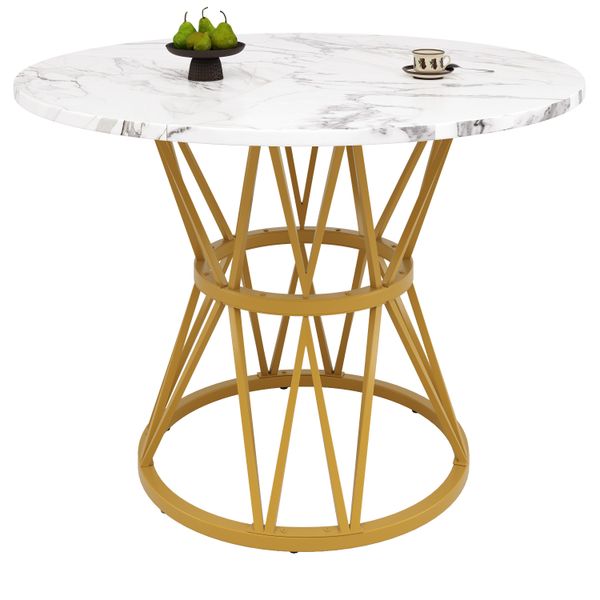 MODFU Essgruppe Stylisches Esstisch, (Moderner runder günstig online kaufen