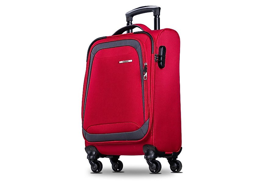 NOWI Trolley Koffer Weichschalenkoffer mit Rollen & Zahlenschloss - M-L-XL günstig online kaufen