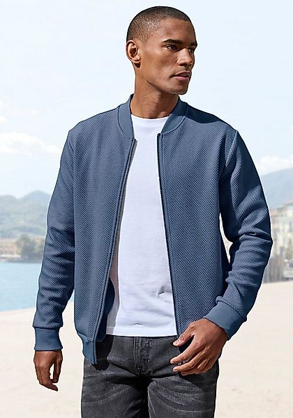 John Devin Sweatjacke aus Struktur-Qualität aus Struktur-Qualität günstig online kaufen