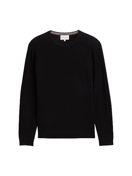 TOM TAILOR Rundhalspullover Basic Herrenpullover Superweicher Baumwoll-Kasc günstig online kaufen