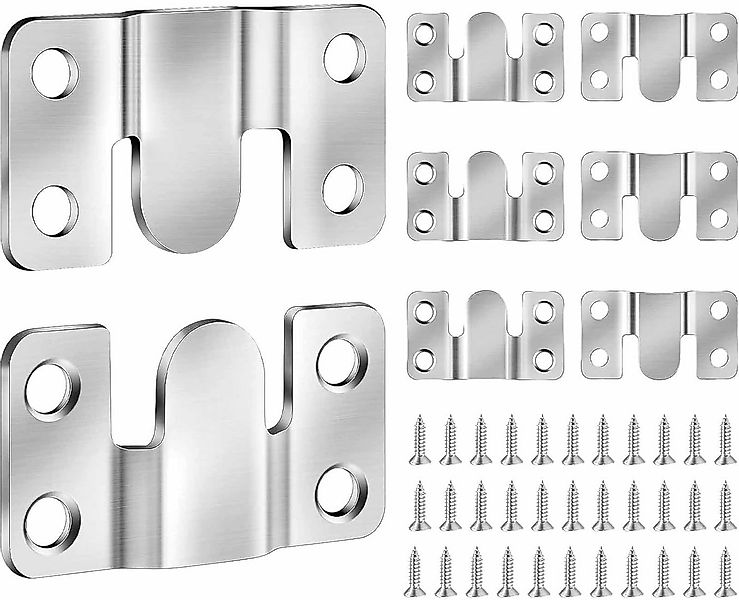 FELIXLEO Kloben 8 Stück Schwerlast Bilderhänger Edelstahl Unsichtbar für Sp günstig online kaufen