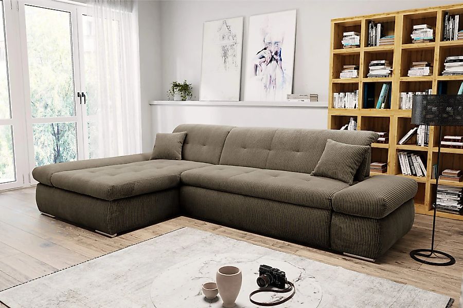 DOMO collection Ecksofa "Moric, L-Form, XXL-Sofa - Breite 300cm", wahlweise günstig online kaufen