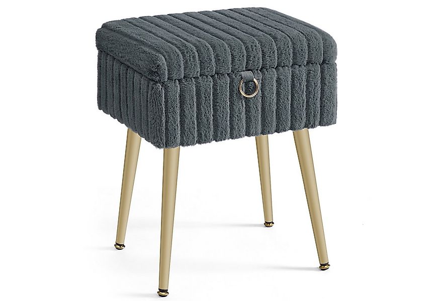 SONGMICS Sitzhocker, Schminktisch-Stuhl, Hocker mit Stauraum, Schminkhocker günstig online kaufen