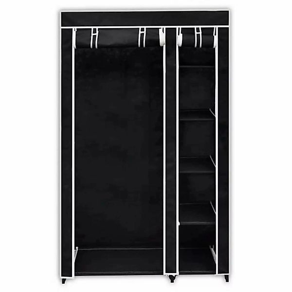Faltbarer Stoffschrank Schwarz 110 X 45 X 175 Cm günstig online kaufen