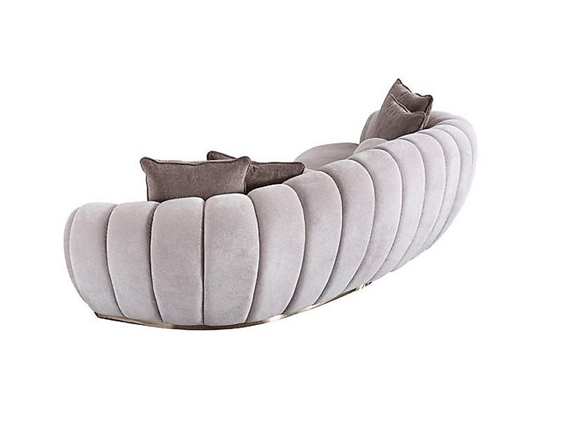 JVmoebel Sofa Luxus Sofa Big Couch Runde Couchen xxl Sofas Sitzmöbel Stoff günstig online kaufen