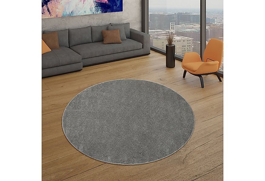 TT Home Teppich Diele, Esszimmer, Flur, Schlafzimmer, Wohnzimmer, Rund, Höh günstig online kaufen