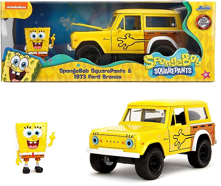 JADA Spielzeug-Auto Modellauto Hollywood Rides Sponge Bob 1973 Ford Bronco günstig online kaufen