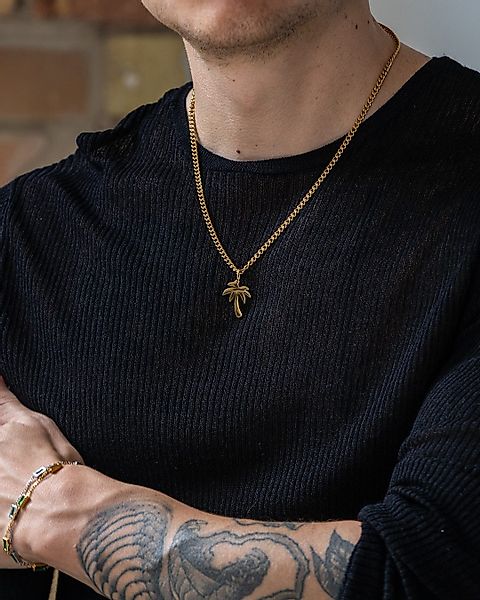 UNSHINEBAR Kette mit Anhänger Palme Halskette günstig online kaufen