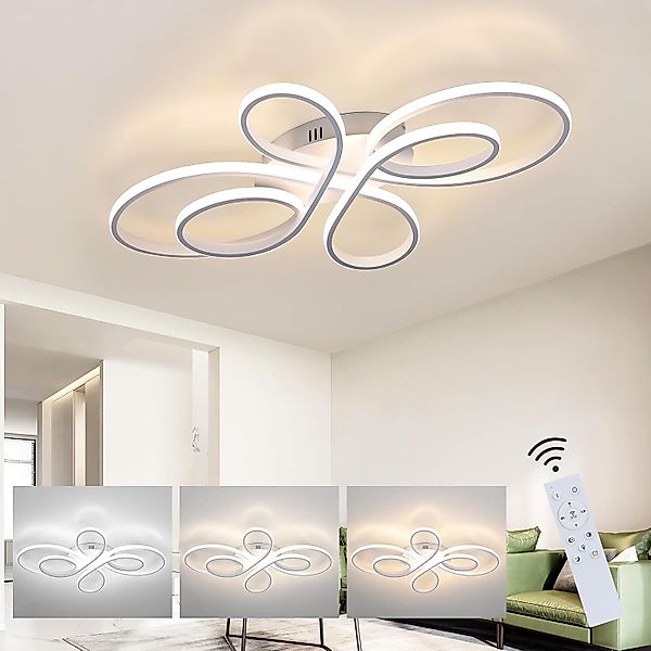 ZMH LED Deckenleuchte Whonzimmer Modern Dimmbar günstig online kaufen
