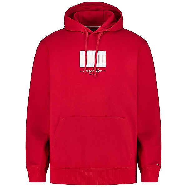 Tommy Hilfiger Hoodie mit Label-Print Farbe rot Größe: 3XL günstig online kaufen