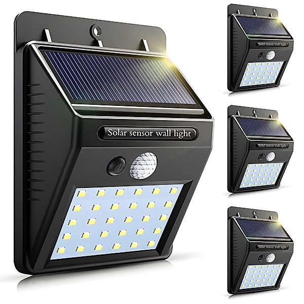 BlingBin LED Solarleuchte Solarlampen Außen-Wandleuchte mit günstig online kaufen