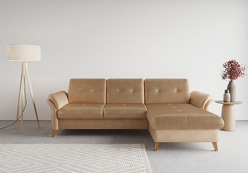 sit&more Ecksofa Göteborg, Sitztiefenverstellung und Federkern, wahlweise m günstig online kaufen