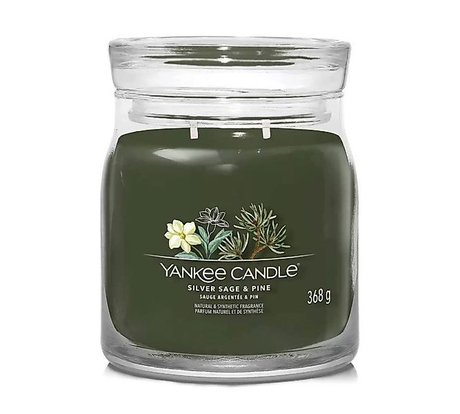 Yankee Candle Duftkerze Signature Silver Sage & Pine 368 g günstig online kaufen
