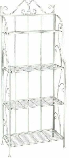 Ambiente Haus Standregal "Regal mit 4 Böden in Antikweiß - 162 cm" 1 Stk. t günstig online kaufen
