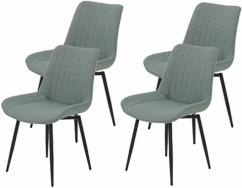 HELA Drehstuhl »Vierfußstuhl BERGEN«, (Set), 4 St., Webstoff, Esszimmerstuh günstig online kaufen