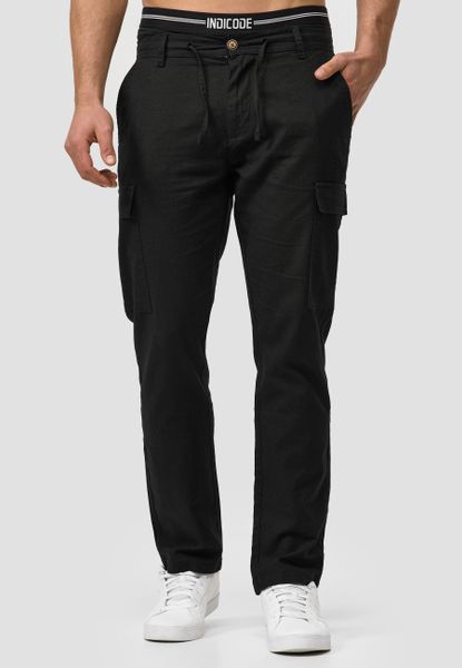 Indicode Leinenhose Leonardo mit aufgesetzten Taschen günstig online kaufen